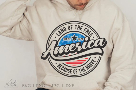 America Land of the Free SVG, PNG, DXF