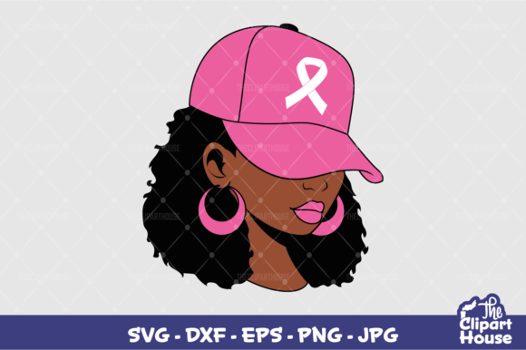 Breast Cancer Black Woman Cap Design Guide