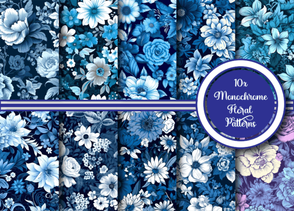 Navigating the Monochrome Floral Patterns Collection for Professional and Personal Projects