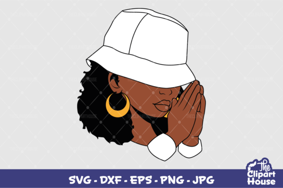 Praying Hands Black Woman 2: A Soulful Design Asset for Creators