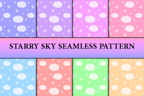 Starry Sky Seamless Pattern: A Versatile Asset for Digital and Physical Creations