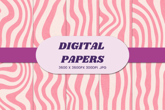 Unlocking Creative Potential with Retro Groovy Pink 3 Digital Paper
