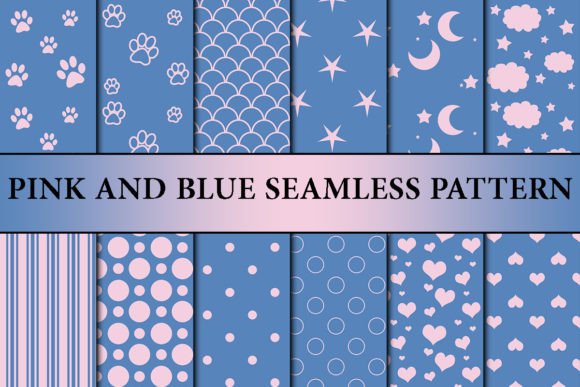Unlocking Creativity with Pink and Blue Seamless Patterns: A Comprehensive Guide to Digital Paper Design